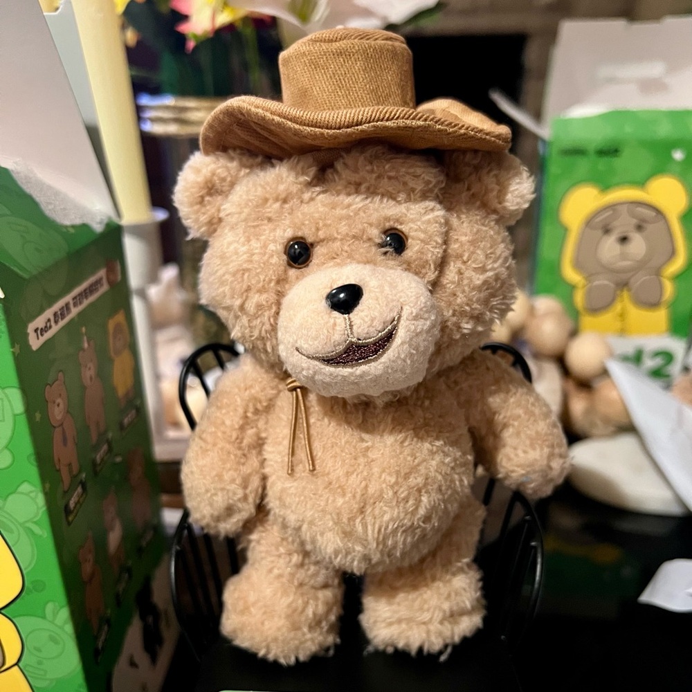 Ted2 Teddy Bear Action Plush Pendant Cowboybear